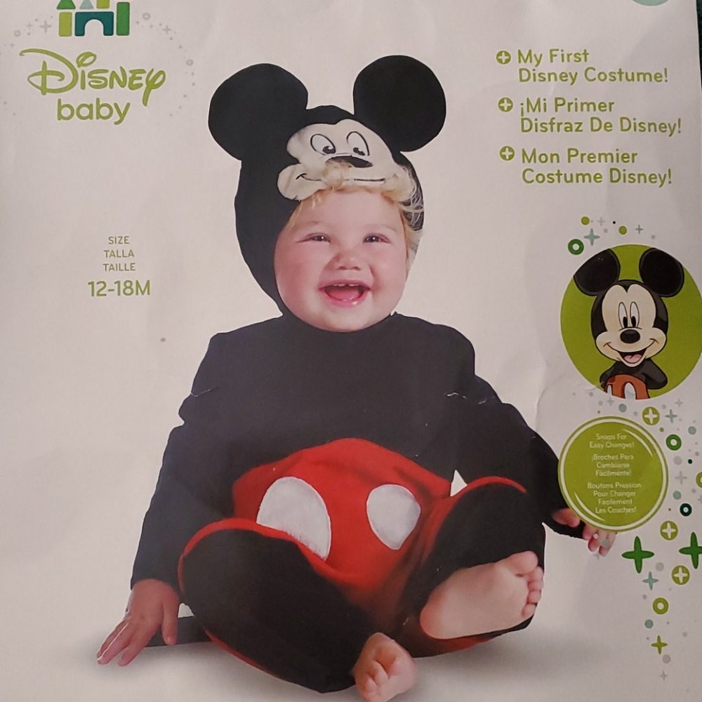 Disney's Mickey Mouse Infant Costume 12-18 months